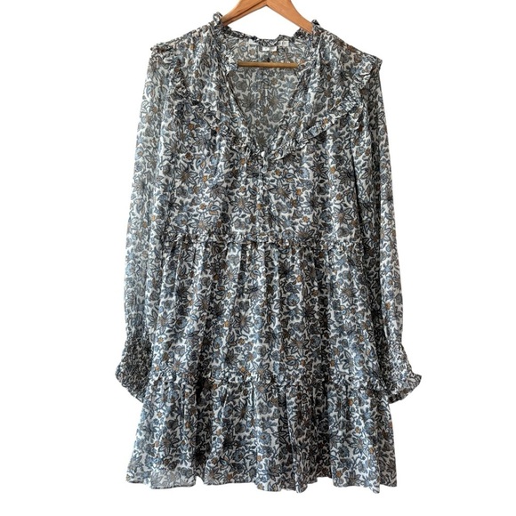 Veronica Beard Savile Floral Silk Dress - Picture 2 of 11